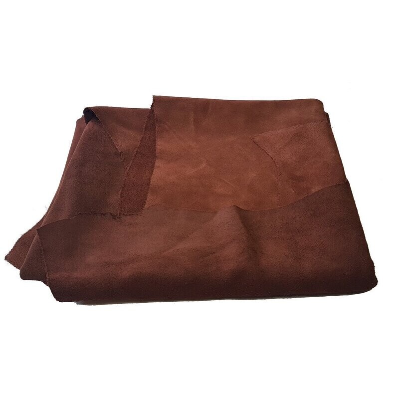 Echtleder-Zuschnitt aus Velourleder DIN A2, ca. 40 x 60 cm, ca. 1 mm dick, tabakbraun Echtleder-Zuschnitt aus Velourleder DIN A2, ca. 40 x 60 cm, ca. 1 mm dick, tabakbraun