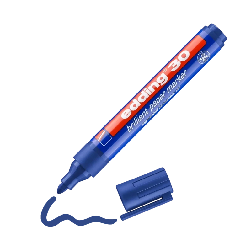 e-30 brilliant paper marker A5 blau