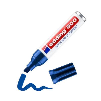 e-500 permanent marker blau