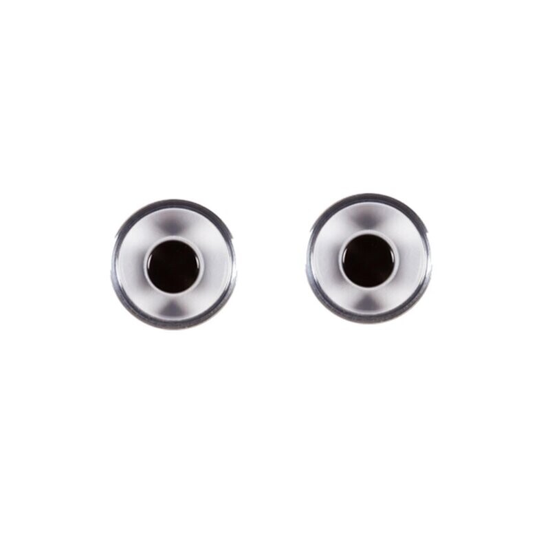Glasaugen kristall, 12 mm Ø, 10 Stück Glasaugen kristall, 12 mm Ø, 10 Stück