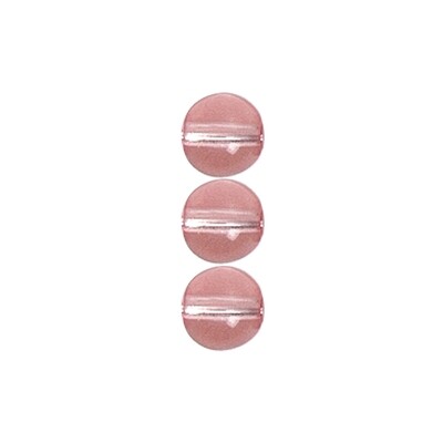 "VINTAGE" Böhmische Glasperlen rund 4 mm Ø 100 Stück rosa