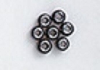 Tschechische Stickperlen Dose zu 100 g, 2,5 mm Ø irisierend anthrazit Tschechische Stickperlen Dose zu 100 g, 2,5 mm Ø irisierend anthrazit