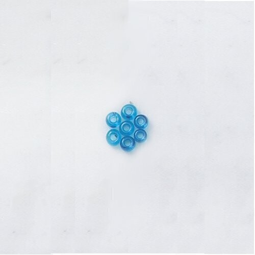 Tschechische Stickperlen Dose zu 100 g, 2,5 mm Ø hellblau Tschechische Stickperlen Dose zu 100 g, 2,5 mm Ø hellblau