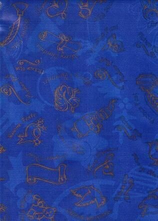 Transparentpapier, 115 g, 50 x 61 cm, 1 Rolle, Christmas Blau