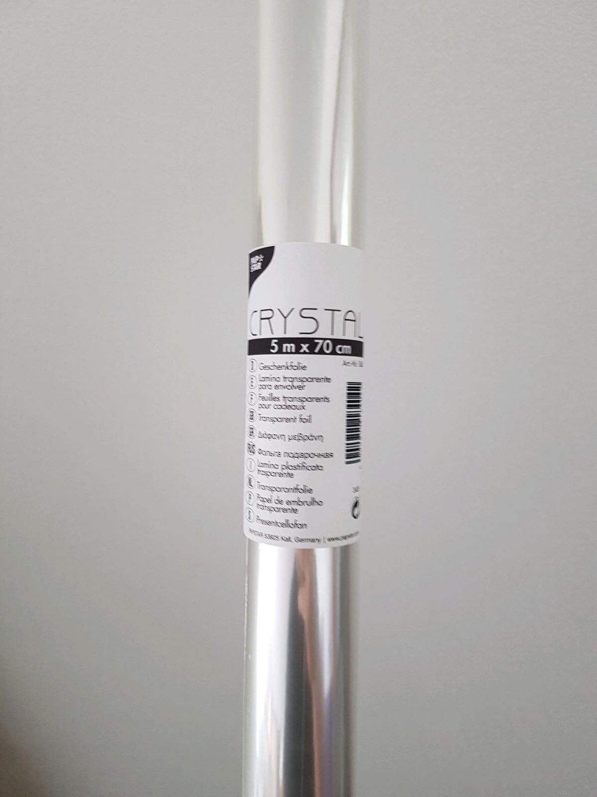 Geschenkfolie, Blumenfolie - Transparentfolie Crystal, 5m x 70cm