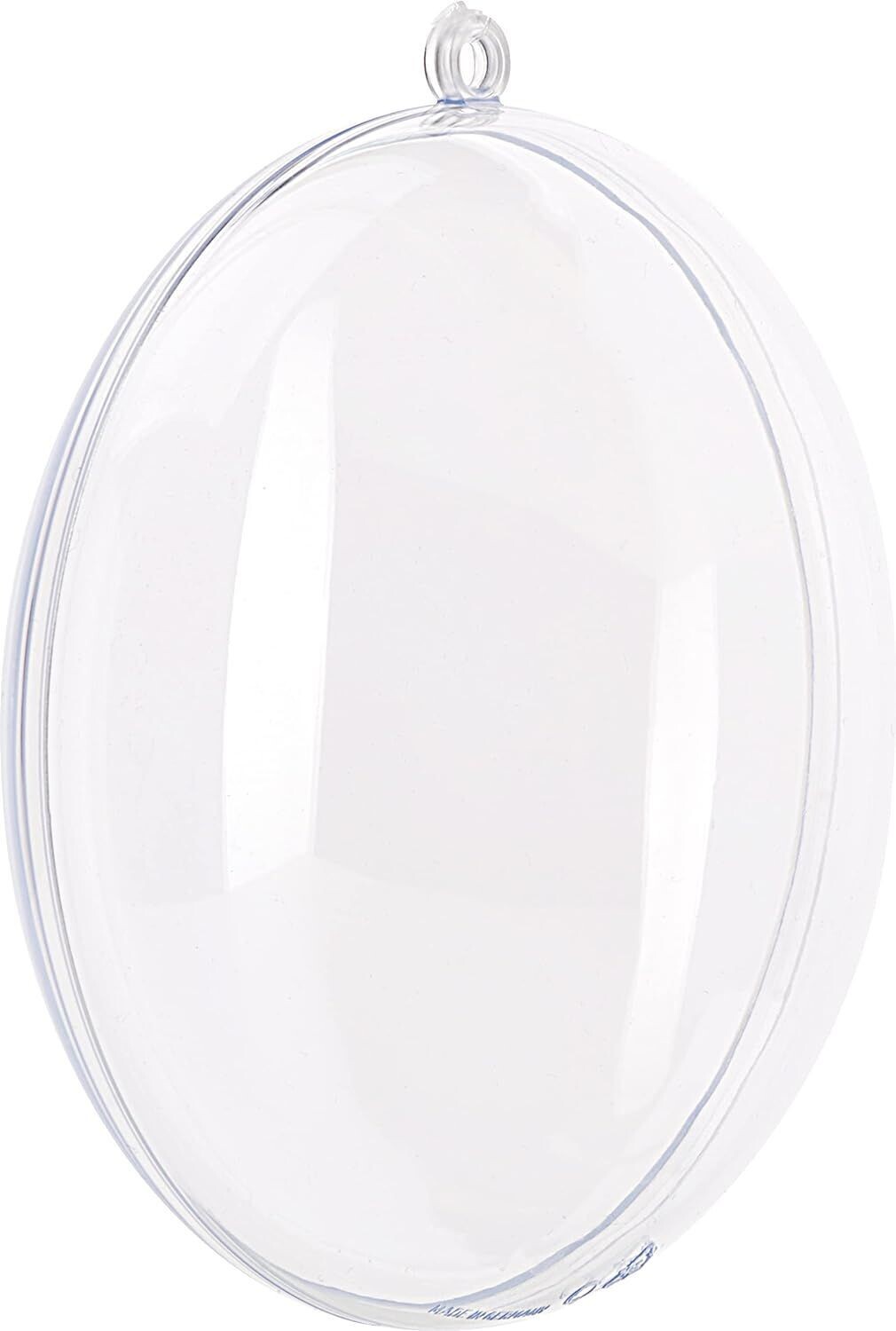 Acrylglas-Medaillon, transparent, teilbar, Größe: 5 cm
