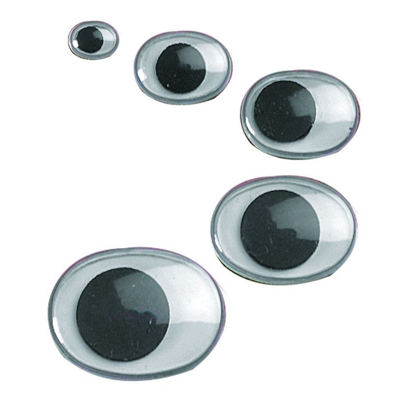 Wackelaugen rund, 14 Stück, 15 mm Wackelaugen rund, 14 Stück, 15 mm