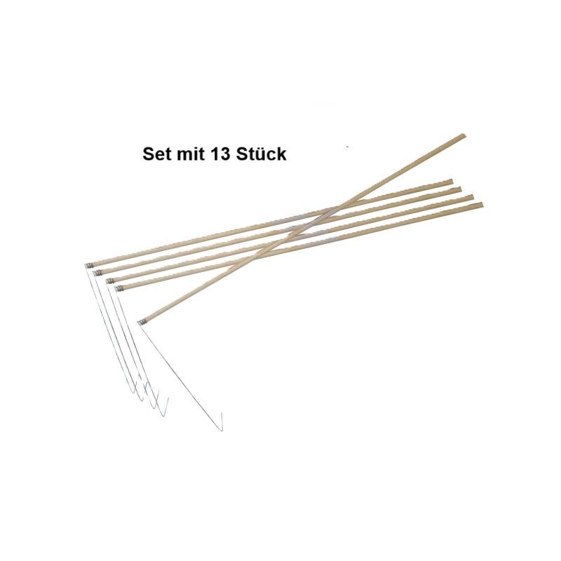 Set Laternenstäbe aus Holz, 60cm lang, 6mm Ø, 13 Stück Set Laternenstäbe aus Holz, 60cm lang, 6mm Ø, 13 Stück