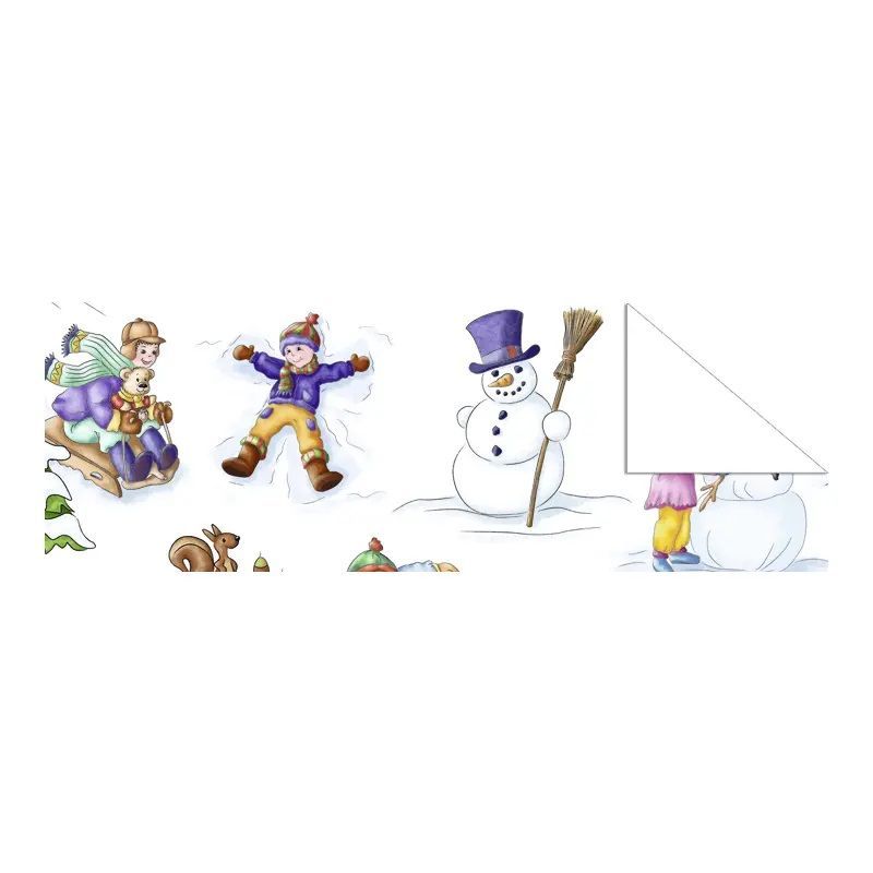 URSUS Fotokarton Weihnachten Winter Wonderland SCHNEEMANN, 300g, 50 x 70cm