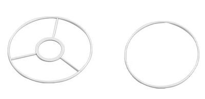 SMITS Set Lampen-Ringe, weiß, Ø 35 cm