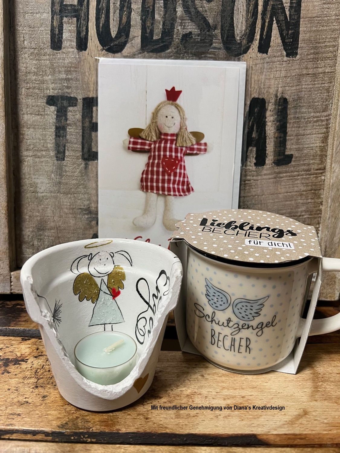 Kreativ-Set: 4 Stück Teelichthalter aus Terracotta, Tontopf-Windlichter