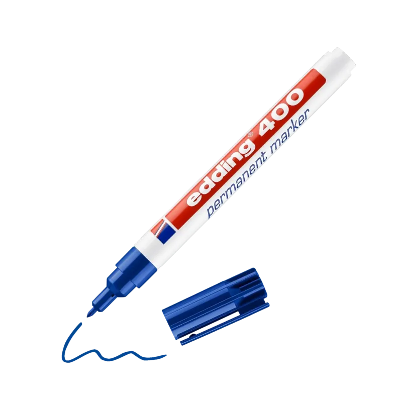 e-400 permanent marker blau