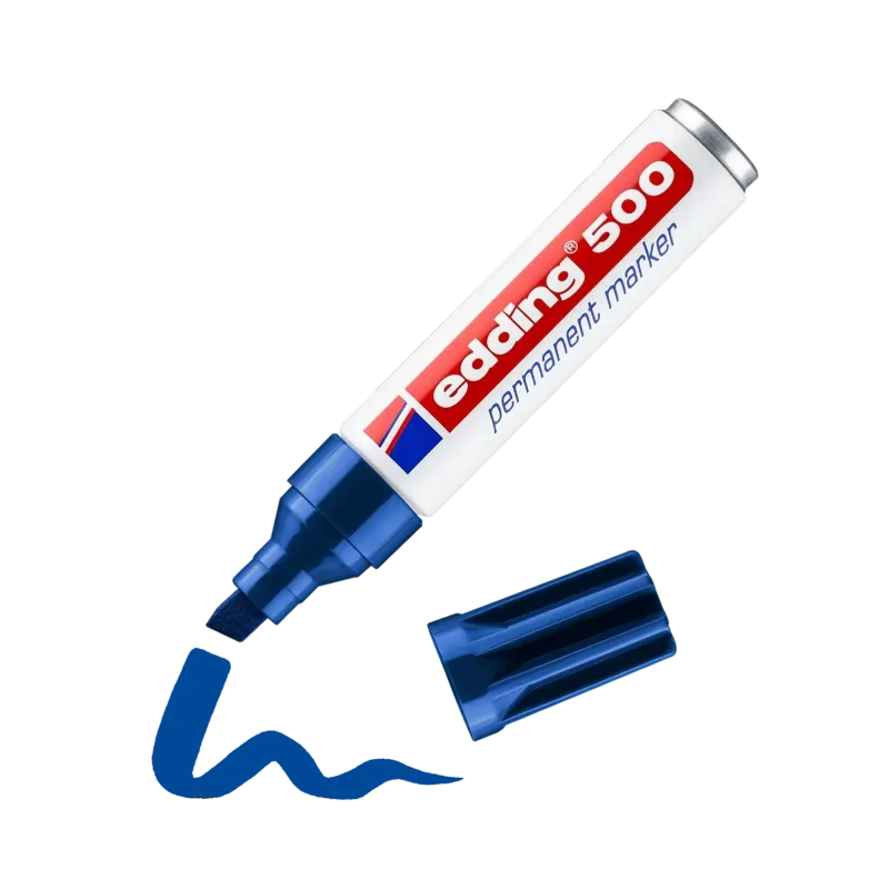 e-500 permanent marker blau