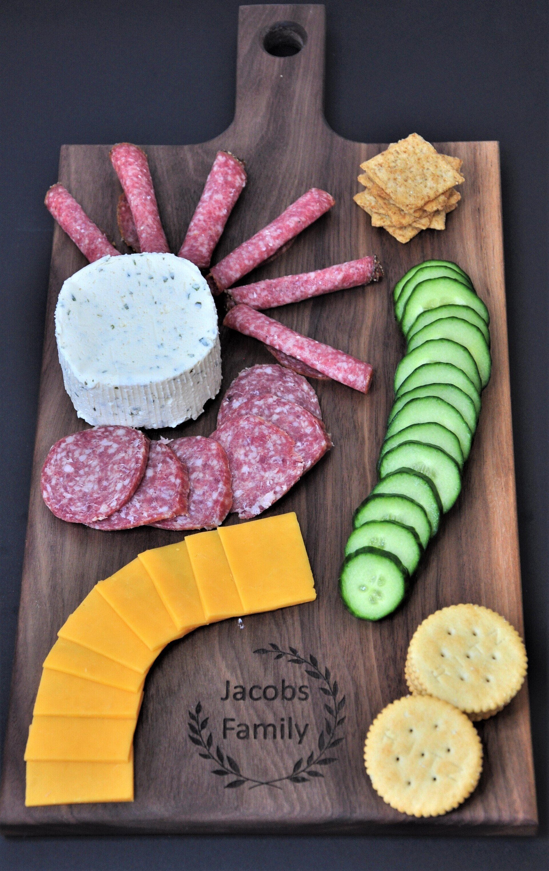 Personalized Walnut Charcuterie Board