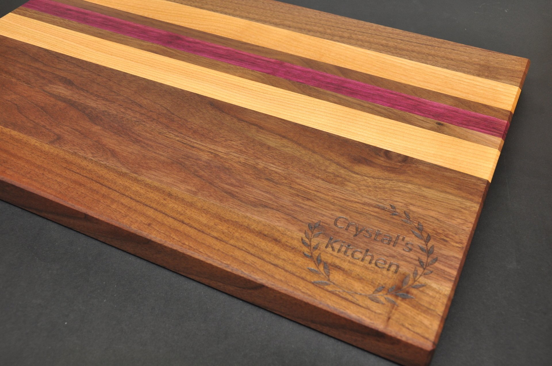 Personalized Black Walnut Cutting Board