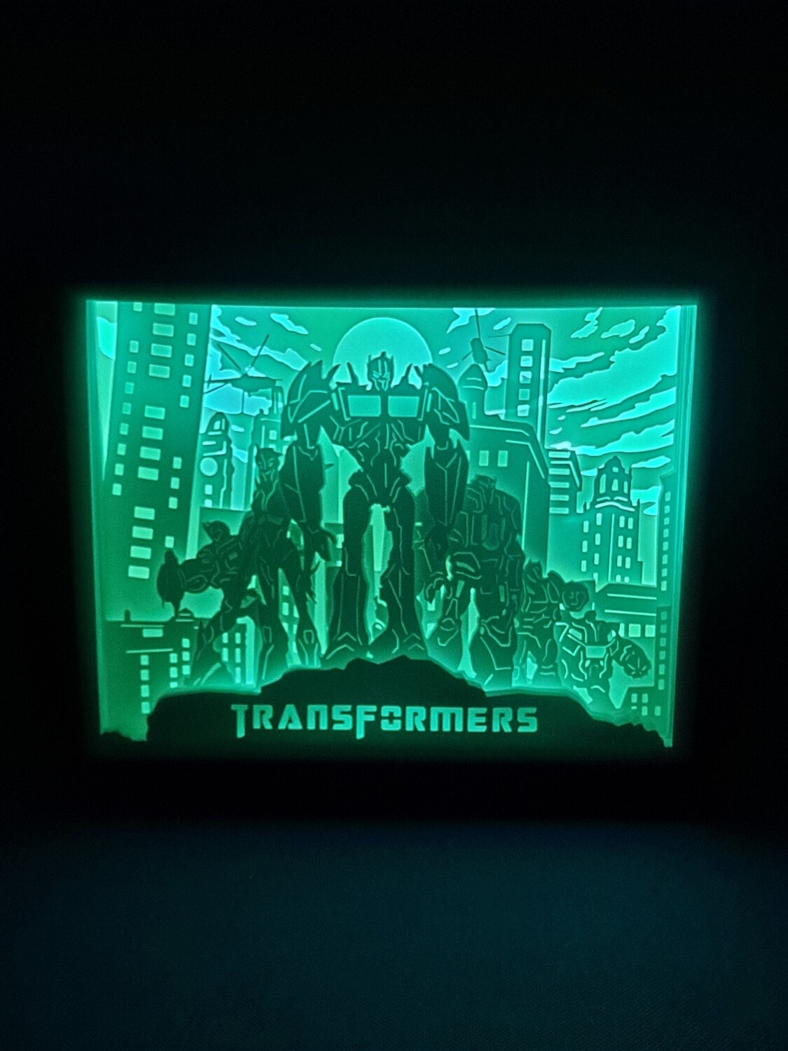 Transformers 8x10 inch lightbox