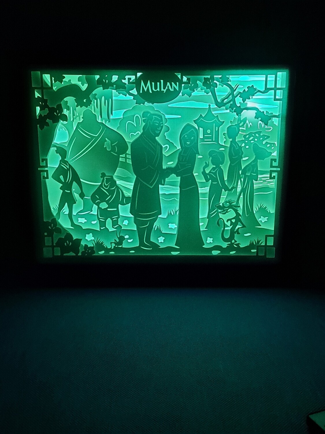 Mulan 8x10 inch lightbox