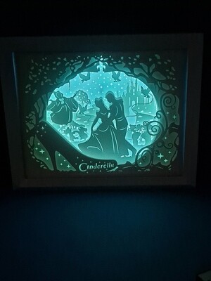 Cinderella 8x10 inch lightbox