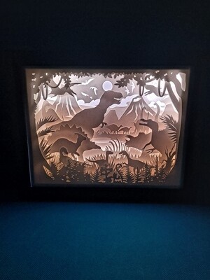 Dinosaurs 8x10 inch lightbox