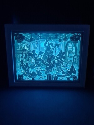 Mickey and Minnie scene 8x10 inch lightbox