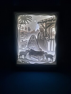 Jesus is Born 8x10 inch lightbox