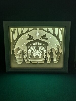 Christmas Nativity 8x10 inch lightbox