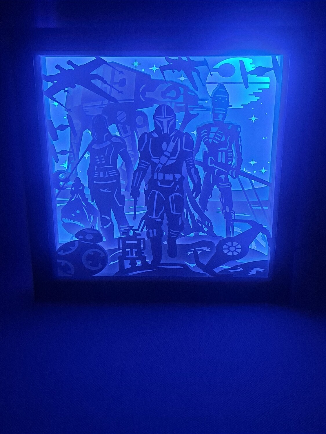 Mandalorian 9x9 inch lightbox