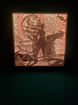 Star Wars Reye 9x9 inch lightbox