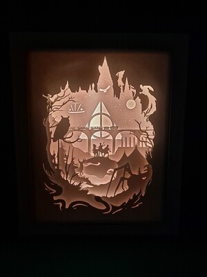 Harry Potter Nightscape 8x10 inch lightbox
