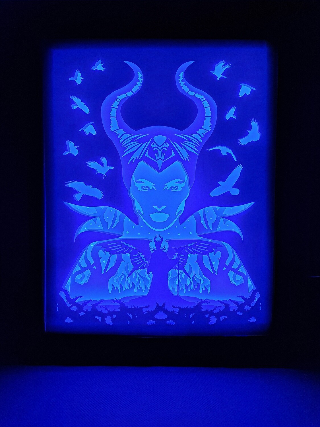 Maleficent 8x10 inch lightbox