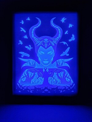 Maleficent 8x10 inch lightbox