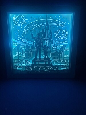 Disneyland 9x9 inch lightbox