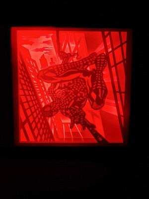 Spiderman 9x9 inch lightbox