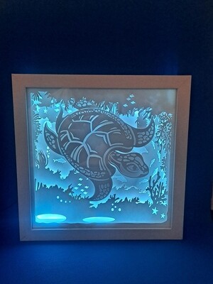 Sea Turtle 9x9 inch lightbox