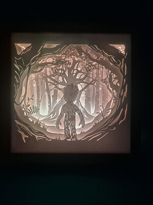 Baby Groot 9x9 inch lightbox