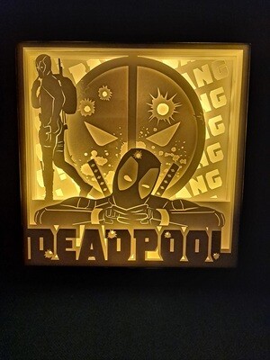 Deadpool 9x9 inch lightbox