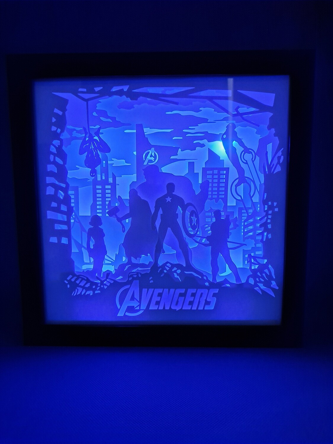 Avengers 9x9 inch lightbox