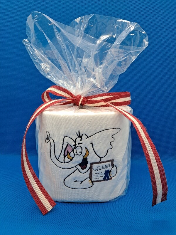 Embroidered T.P. - White Elephant Winner