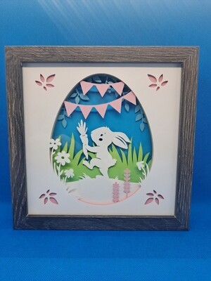 Easter Egg 8x8 inch shadowbox