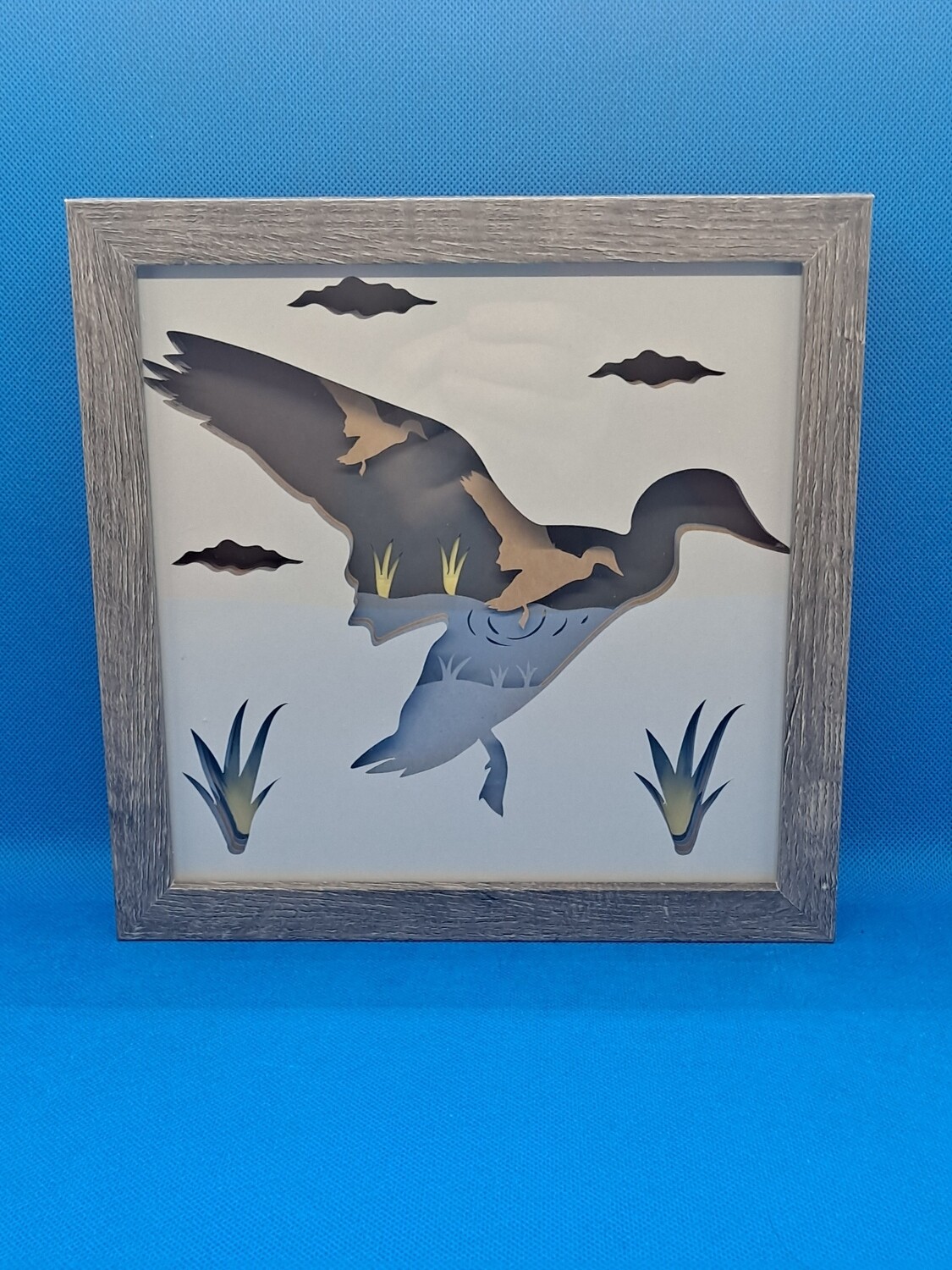 Duck Layered 8x8 inch shadowbox