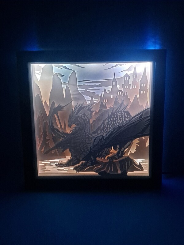 Dragon 1 9x9 inch lightbox Dragon 1 9x9 inch lightbox