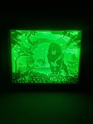 Lion King 2 1 8x10 inch lightbox