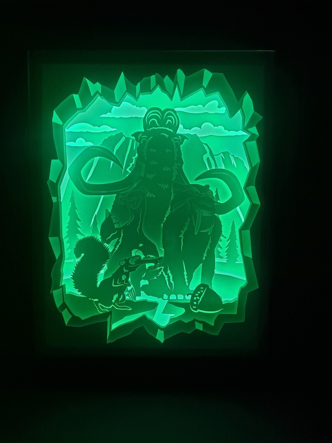 Ice Age 8x10 inch lightbox