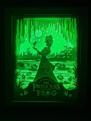 Princess and the Frog 8x10 inch lightbox