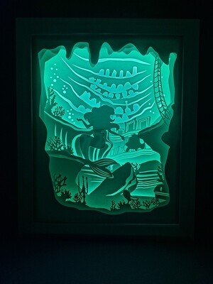 Mermaid 6 8x10 inch lightbox