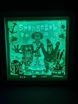 spongebob 1 9x9 inch lightbox