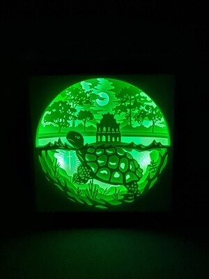 Golden Turtle 9x9 inch lightbox