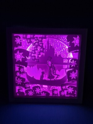 Rapunzel 9x9 inch lightbox