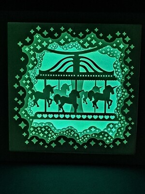Carousel 9x9 inch lightbox