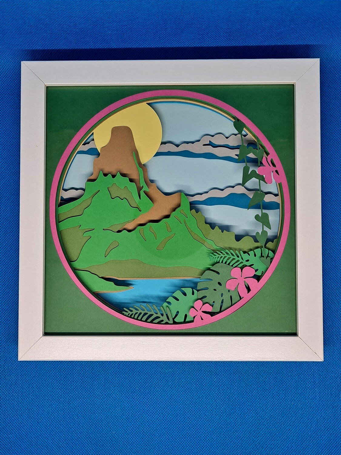 Hawaii Layered 8x8 inch shadowbox